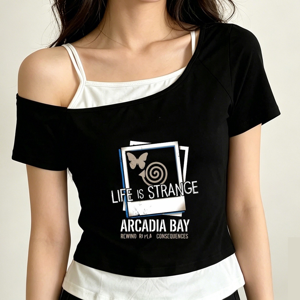 Vintage Fashion For Sale - Life Is Strange krótki top młodzieżowy