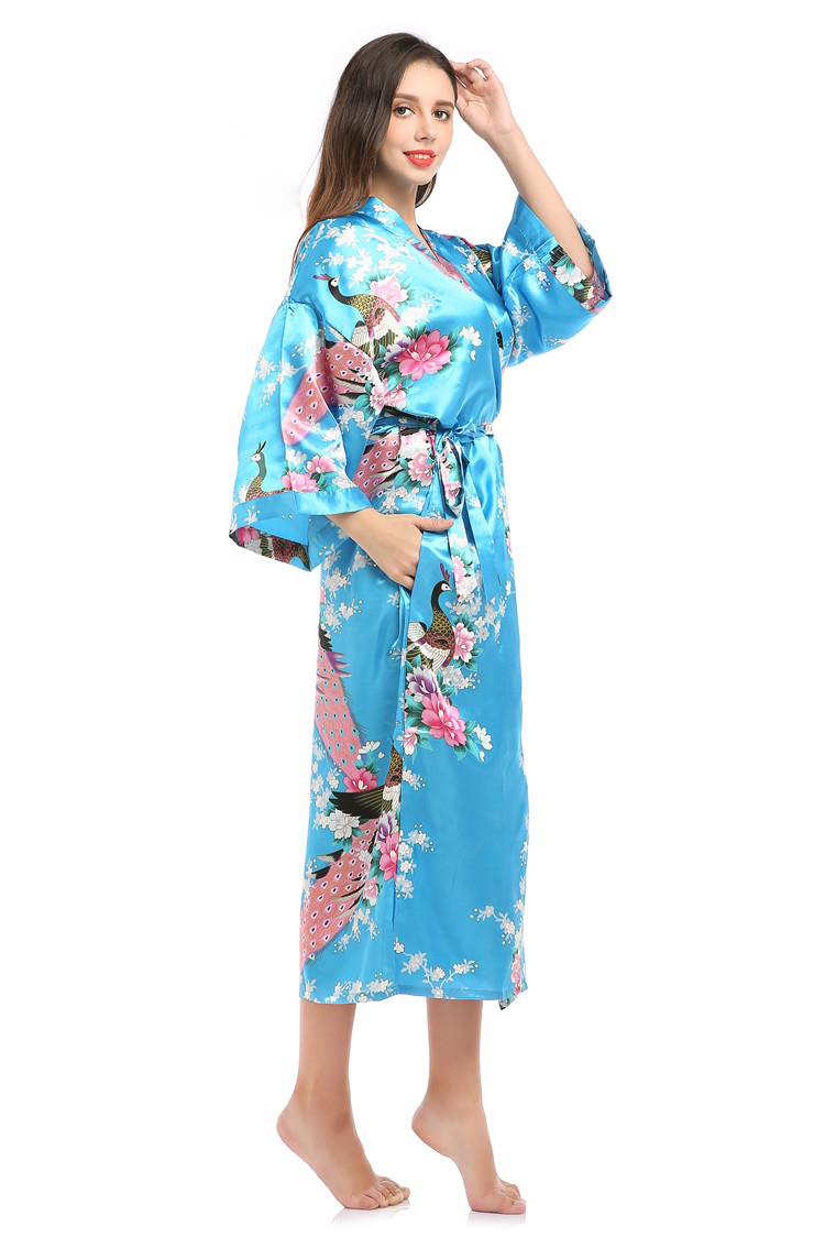 Vintage Fashion Tokyo - Japoński kostium kąpielowy kwiatowy paw suknia