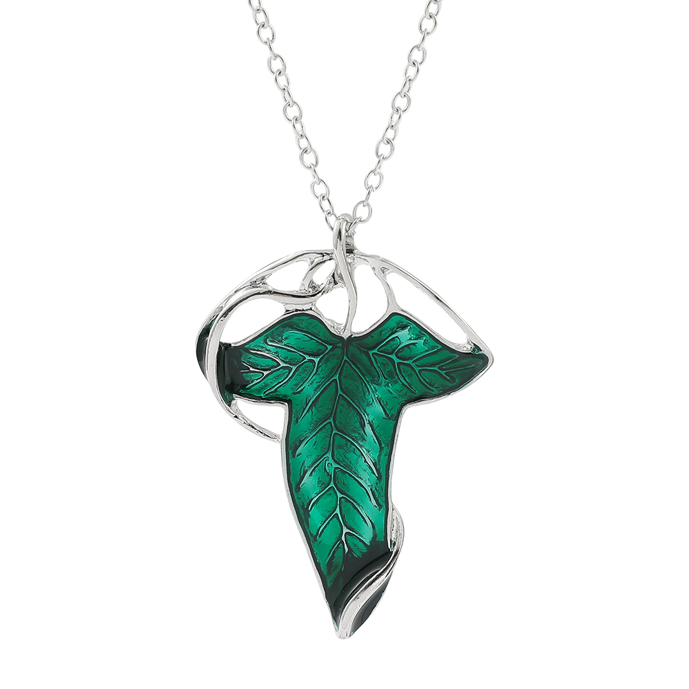 Vintage Fashion Jewelry - Naszyjnik z zawieszką w kształcie zielonego