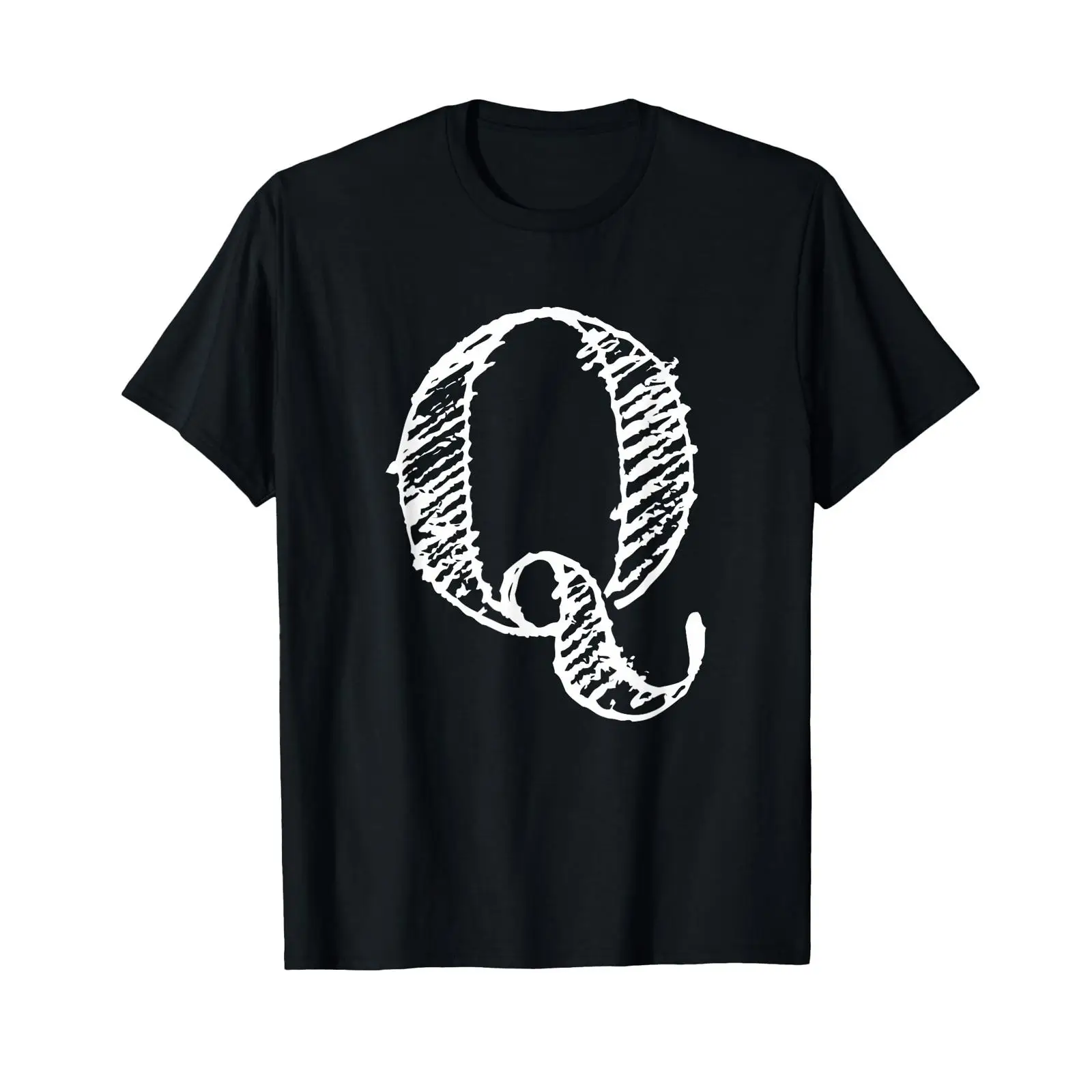 Vintage Fashion Font - Koszulka z wyrazistym pismem Q, dekoracyjnym
