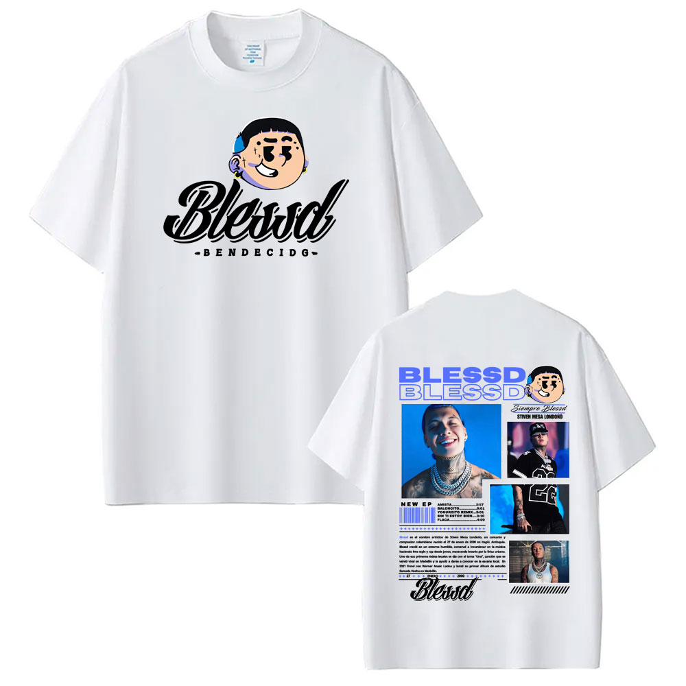 Koszulka Blessd El Bendito Alb – Vintage Fashion For Sale recenzja i cena