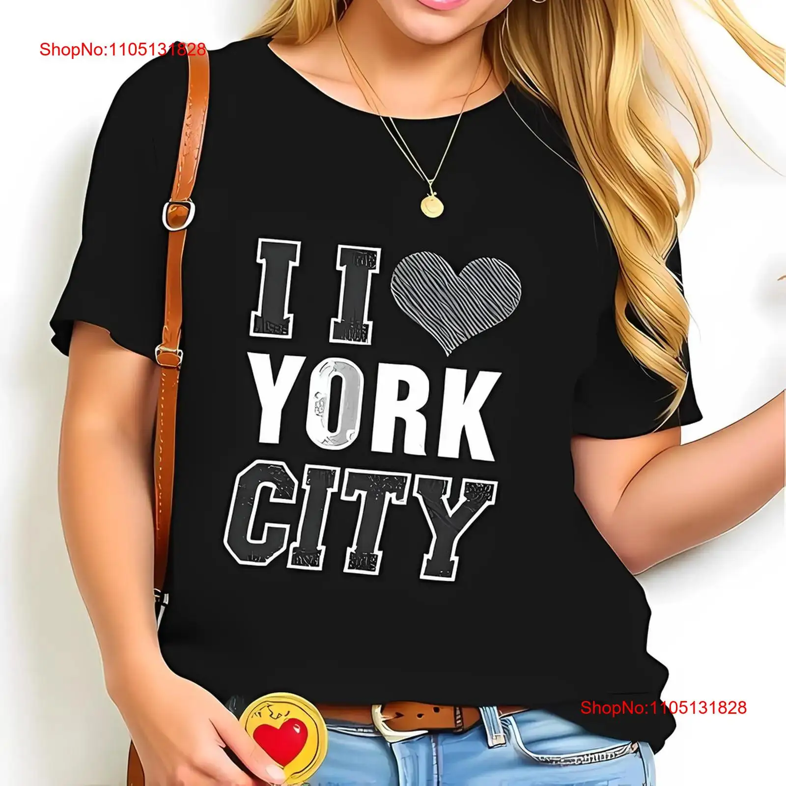 Stylowa czarna koszulka I Love – Vintage Fashion Font recenzja i cena
